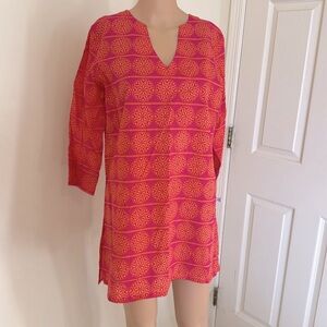NWT 100% Cotton Pink & Orange Top Size Small